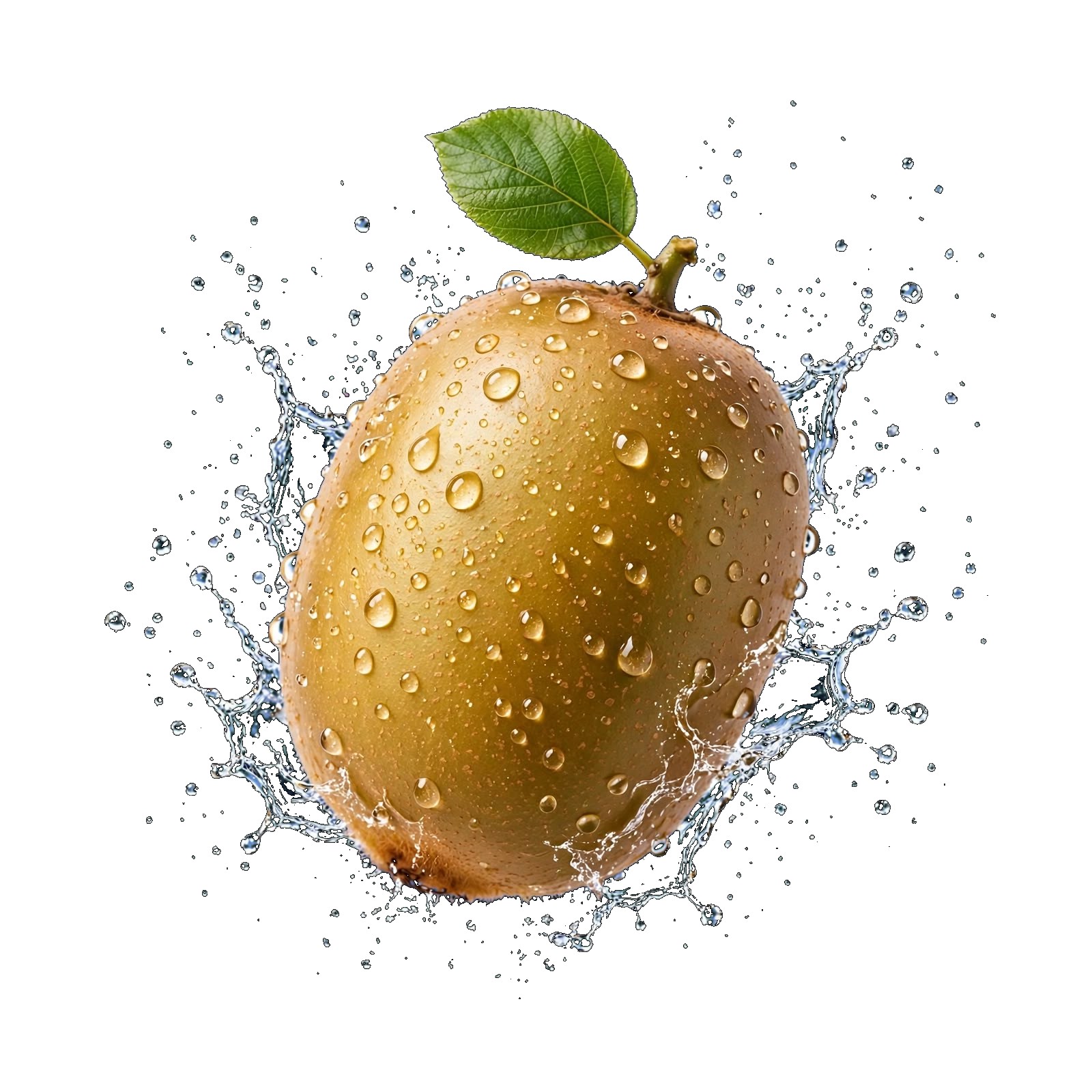 Kiwi Soreli maturo con foglia