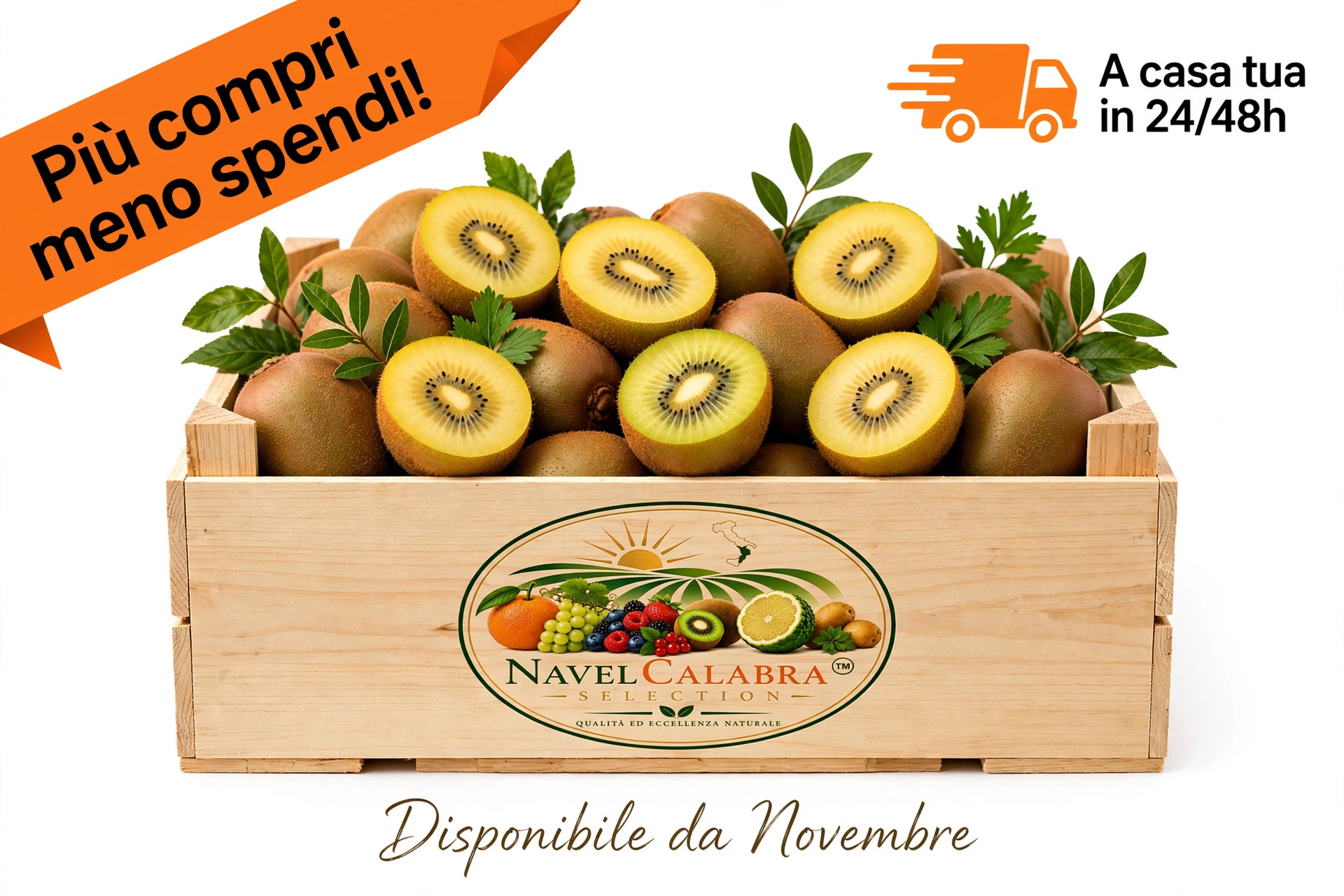 Kiwi gialli Soreli maturi